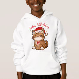  Santa's Little Helper Cat Christmas  T Shirt