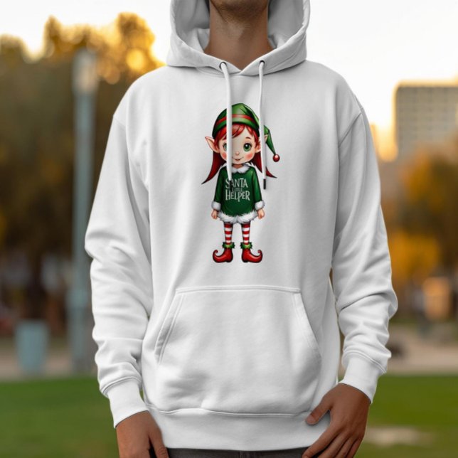 Santas Little Helper Elf Festive jul Hoodie (Skapare uppladdad)