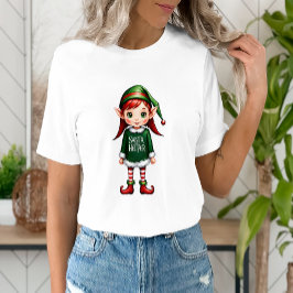 Santa's Little Helper Elf Festive-jul T Shirt