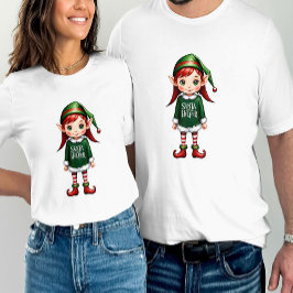 Santa's Little Helper Elf Festive-jul T Shirt