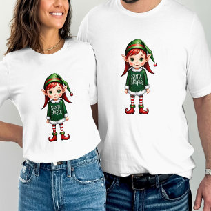 Santa's Little Helper Elf Festive-jul T Shirt