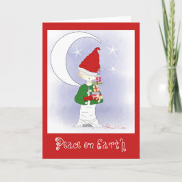 Santa's Little Helper Greeting Cards Helgkort