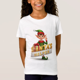 Santa's Little Helper jul Kids T-Shirt - Klipp