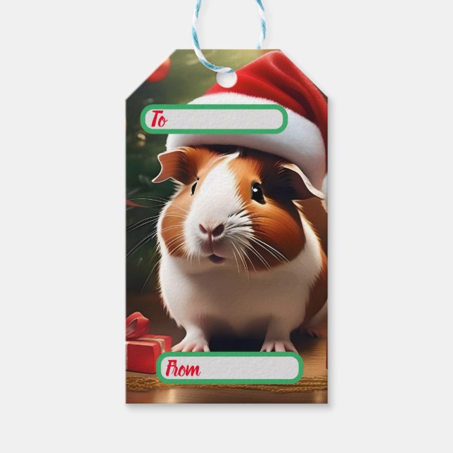 "Santa's Little Helper: Julguinea Gris" Presentetikett (Framsidan)