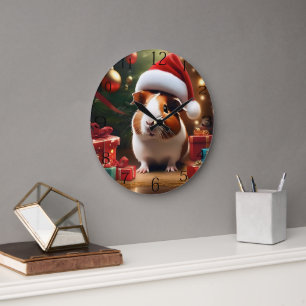 "Santa's Little Helper: Julguinea Gris" Stor Klocka