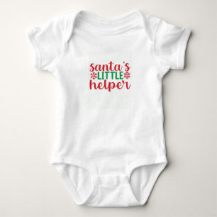 "Santa's Little Helper" med söt baby T Shirt