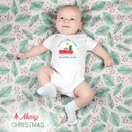 🎅 Santa's Little Helper Namn 🚛 Lastbil Träd Star T Shirt