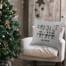 Santa's little helper Personalized  Kudde