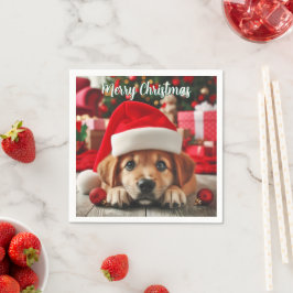 Santa's Little Helper Puppy Pappersservett