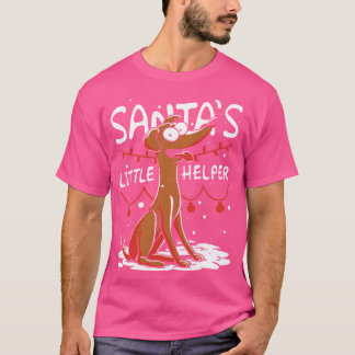 Santas Little Helper retro T Shirt