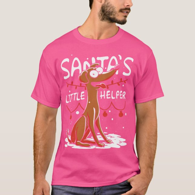 Santas Little Helper retro T Shirt (Framsida)
