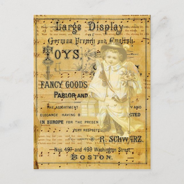 Santa's Little Helper Vykort (Framsida)