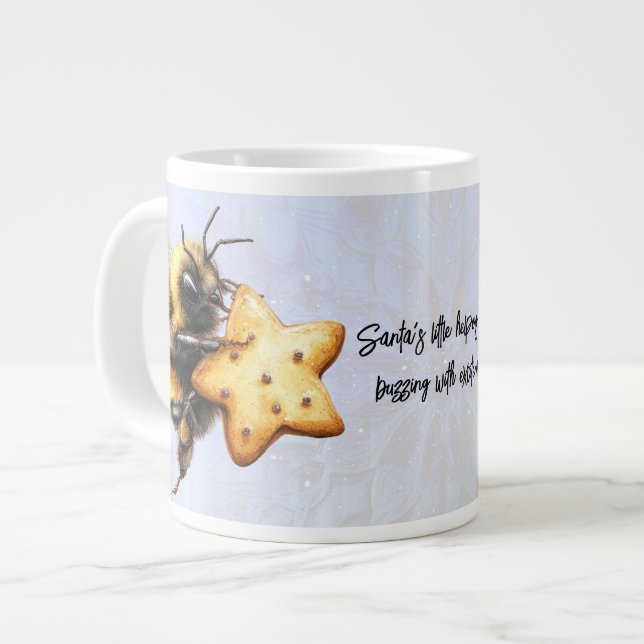 Santa's Little Helpers Are Buzzing With Excitement Jumbo Mugg (Framsida vänster)