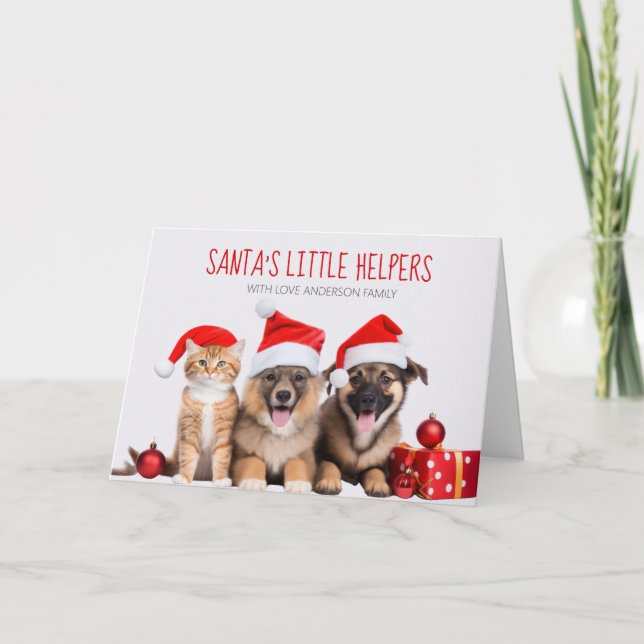 Santa's Little Helpers Kort (Framsida)