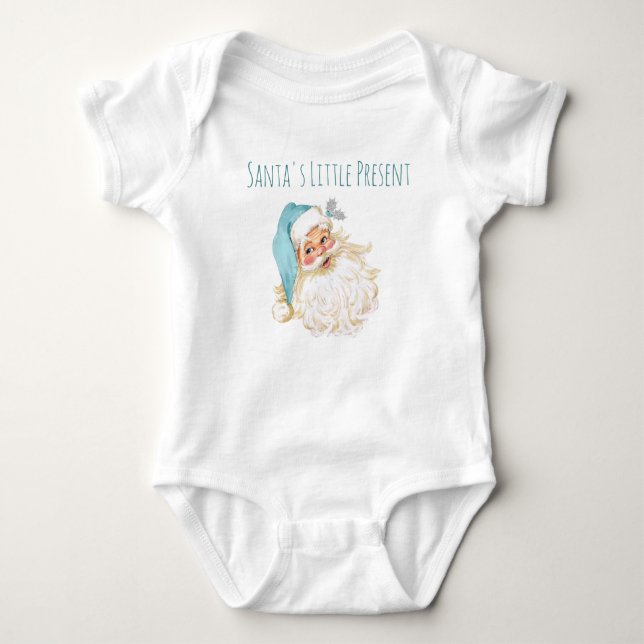 Santa's Little Present Turcos Jultomten T Shirt (Framsida)