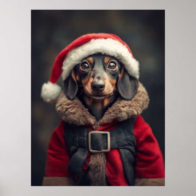Santa's Littlest Helper Hund Poster (Framsidan)