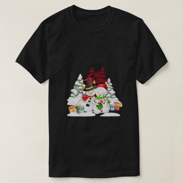 Santa's Magic, Rudolph's Light Speciell Gift T Shirt (Design framsida)