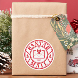 Santa's Mail Runt Klistermärke