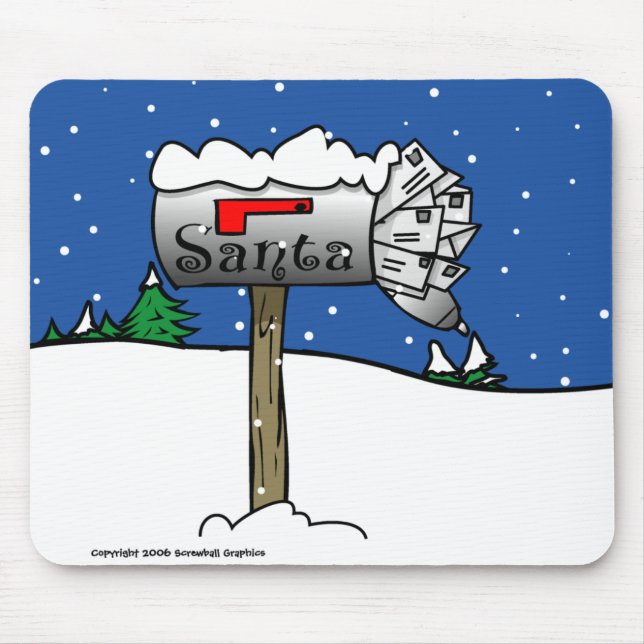 Santa's Mailbox Mousepad Musmatta (Framsidan)