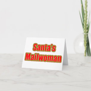 Santas Mailwoman Helgkort