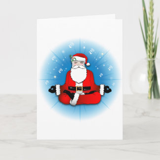 Santa's Meditation Card Helgkort