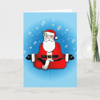 Santa's Meditation Card Helgkort