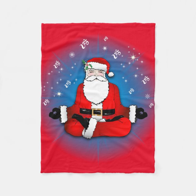 Santa's Meditation Fleece Blanket (Framsidan)
