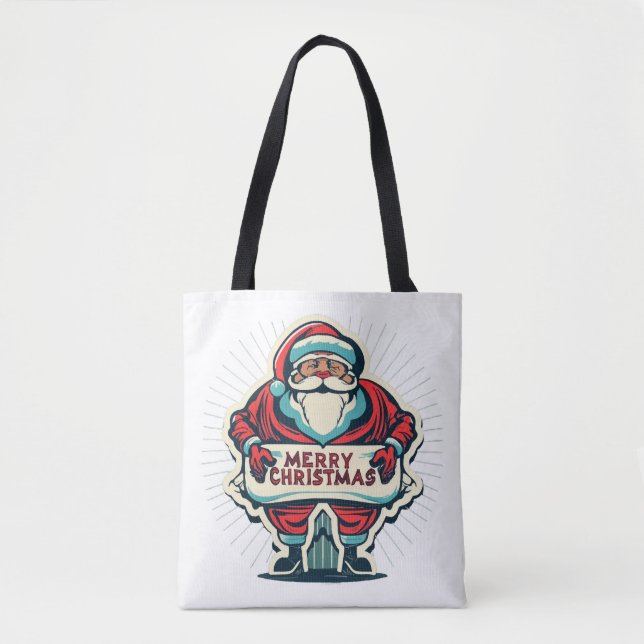 Santa's Merry Message Spreading jul Joy Tygkasse (Framsida)
