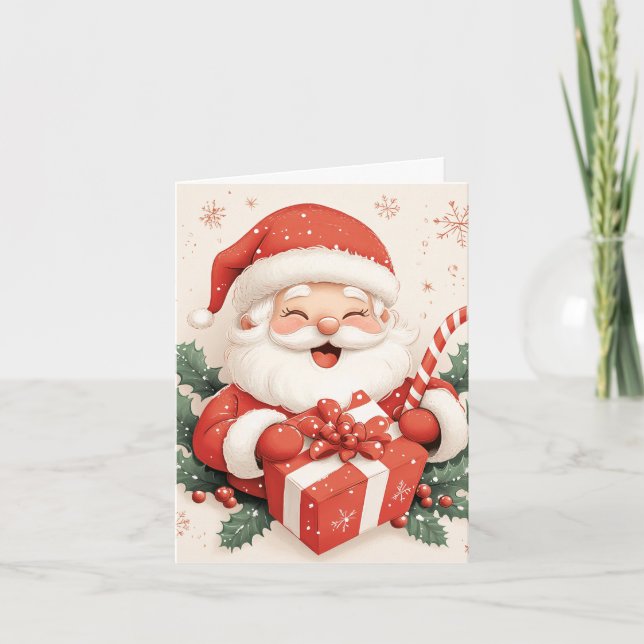 Santa's Merry Moment Helgkort (Framsida)