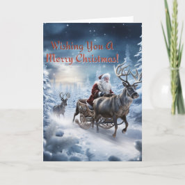 "Santa's Midnight Journey" Helgkort