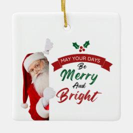 Santa's Mischievous jul Julgransprydnad Keramik