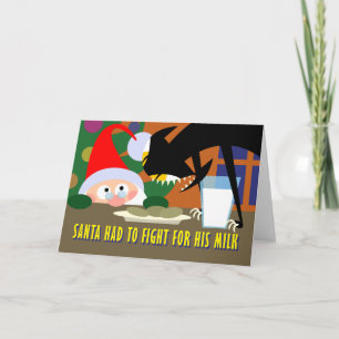 Santa's Mjölk Helgkort