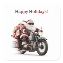 Santas motorcykeläventyr på vägen under semestern