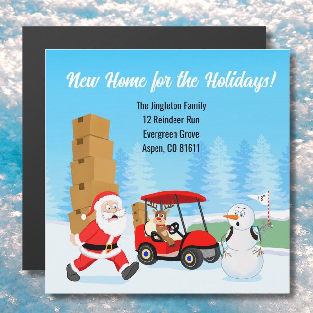Santa's Moving Boxes with Reindeer on Golf Course  (Skapare uppladdad)
