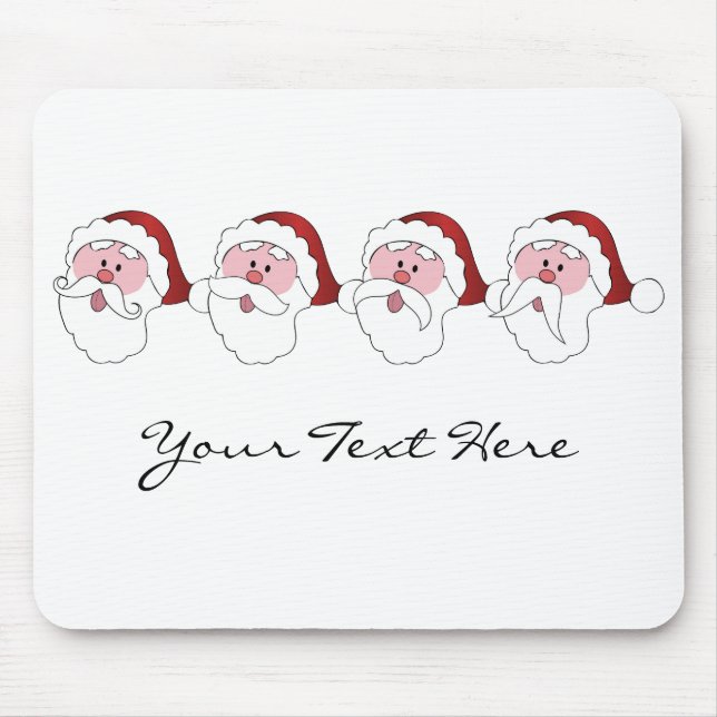 Santa's Mustacher anpassningsbar mousad Musmatta (Framsidan)