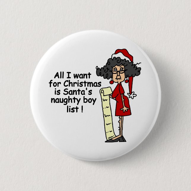 Santa's Naughty Boy List Knapp (Framsida)