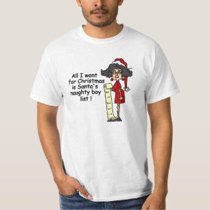 Santa's Naughty Boy List T-shirt
