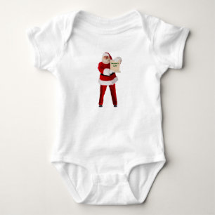 Santa's Naughty List Baby Bodykostym T Shirt