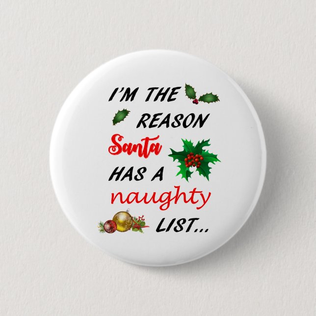 Santa's Naughty List Knapp (Framsida)