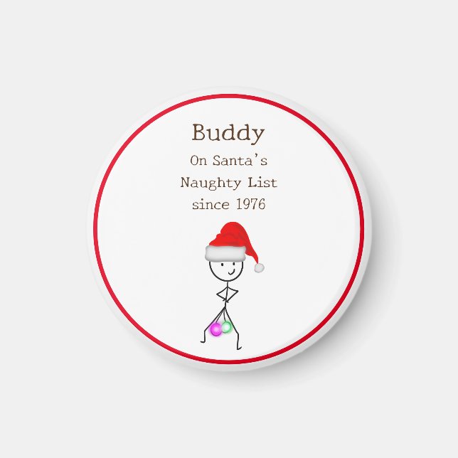 Santa's Naughty List Magnet (Framsidan)