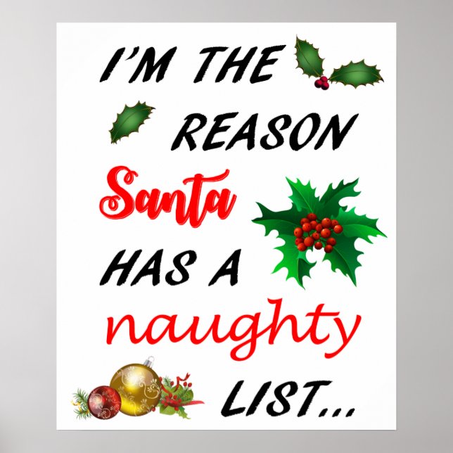 Santa's Naughty List Poster (Framsidan)