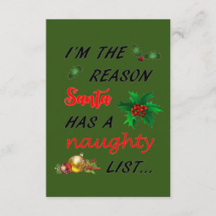 Santa's Naughty List Tilläggskort