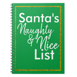 Santa's Naughty & Nice Journal Anteckningsbok