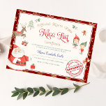 Santa's Nice List Certificate Inbjudningar<br><div class="desc">Officiell Santa's Nice List Certificate. Matchande objekt är tillgängliga.</div>
