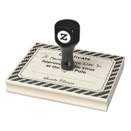 Santa's Nice List Certificate Wood Art Stamp Stämpel