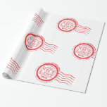 SANTAS NICE LIST christmas godkänd red frimärke Presentpapper<br><div class="desc">efter kat masard >> www.simplysweetpaperie.com <<<<<<<<></div>