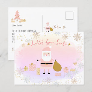 Santa's Nice List för barn, Brev från Santa Helg Vykort