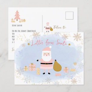 Santa's Nice List för barn, Brev från Santa Helg Vykort