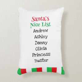 "Santa's Nice List" Prydnadskudde