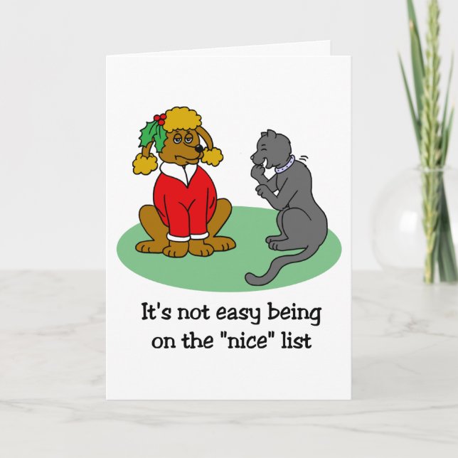 Santa's Nice-lista Helgkort (Framsida)